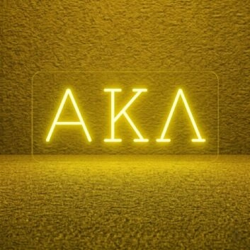 Alpha Kappa Lambda ΑΚΛ LED Neon Sign Celebrating Brotherhood and Values
