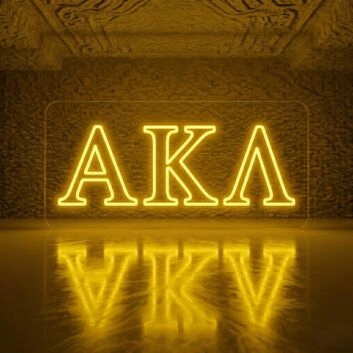 Alpha Kappa Lambda ΑΚΛ LED Neon Sign Celebrating Brotherhood and Character