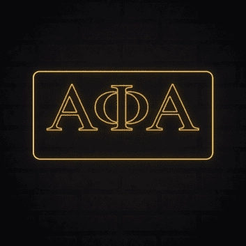 Alpha Phi Alpha ΑΦΑ LED Neon Sign Celebrating Brotherhood and Excellence