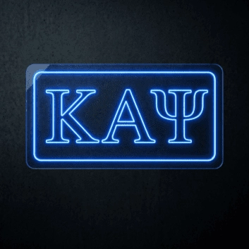 Kappa Alpha Psi ΚΑΨ LED Neon Sign Celebrating Brotherhood and Excellence