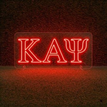 Kappa Alpha Psi ΚΑΨ LED Neon Sign Celebrating Brotherhood and Excellence