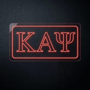Kappa Alpha Psi ΚΑΨ LED Neon Sign Celebrating Brotherhood and Excellence