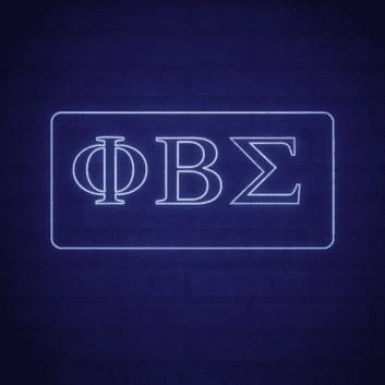 Phi Beta Sigma ΦΒΣ LED Neon Sign Celebrating Brotherhood and Service