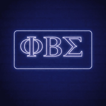 Phi Beta Sigma ΦΒΣ LED Neon Sign Celebrating Brotherhood and Service