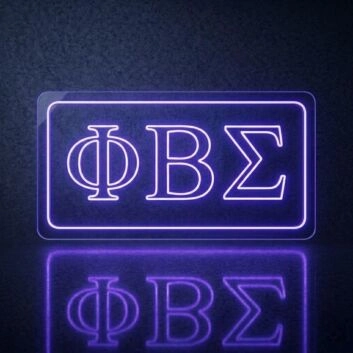 Phi Beta Sigma ΦΒΣ LED Neon Sign Celebrating Brotherhood and Service