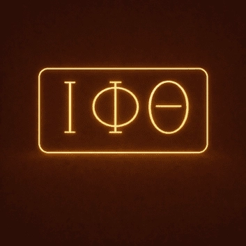 Iota Phi Theta ΙΦΘ LED Neon Sign Celebrating Brotherhood and Perseverance