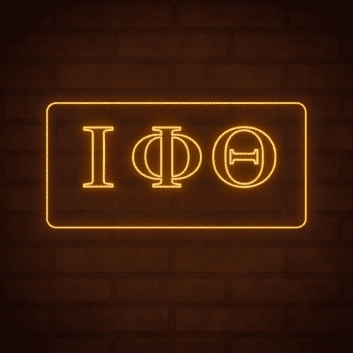 Iota Phi Theta ΙΦΘ LED Neon Sign Celebrating Brotherhood and Leadership