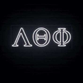 Lambda Theta Phi ΛΘΦ LED Neon Sign Celebrating Brotherhood and Culture