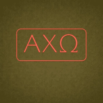 Alpha Chi Omega ΑΧΩ LED Neon Sign Celebrating Sisterhood and Strength