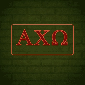Alpha Chi Omega ΑΧΩ LED Neon Sign Celebrating Sisterhood and Empowerment