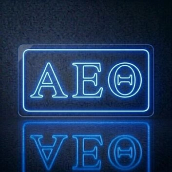 Alpha Epsilon Phi ΑΕΦ LED Neon Sign Celebrating Sisterhood and Unity