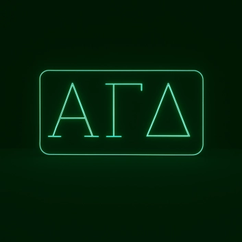 Alpha Gamma Delta ΑΓΔ LED Neon Sign Celebrating Sisterhood and Leadership