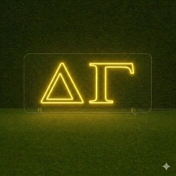 Delta Gamma ΔΓ LED Neon Sign Celebrating Sisterhood and Friendship