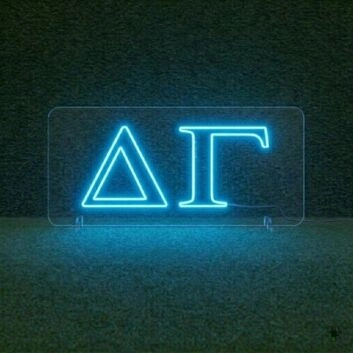 Delta Gamma ΔΓ LED Neon Sign Celebrating Sisterhood and Friendship