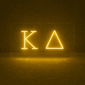 Kappa Delta ΚΔ LED Neon Sign Celebrating Sisterhood and Confidence