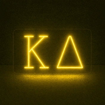 Kappa Delta ΚΔ LED Neon Sign Celebrating Sisterhood and Confidence