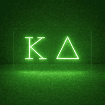 Kappa Delta ΚΔ LED Neon Sign Celebrating Sisterhood and Confidence