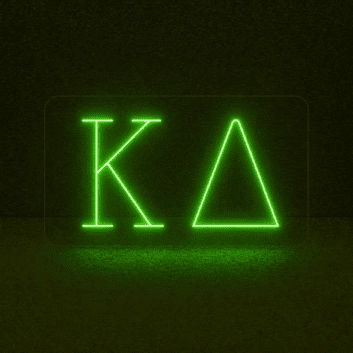 Kappa Delta ΚΔ LED Neon Sign Celebrating Sisterhood and Confidence