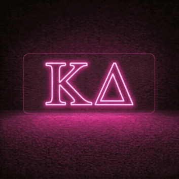 Kappa Delta ΚΔ LED Neon Sign Celebrating Sisterhood and Friendship