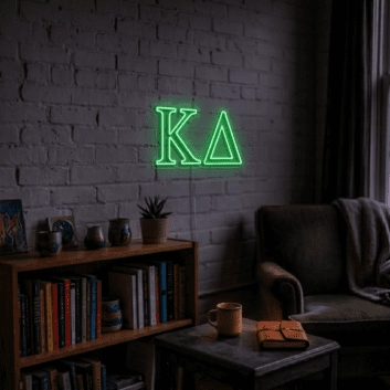 Kappa Delta ΚΔ LED Neon Sign Celebrating Sisterhood and Friendship