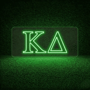 Kappa Delta ΚΔ LED Neon Sign Celebrating Sisterhood and Friendship