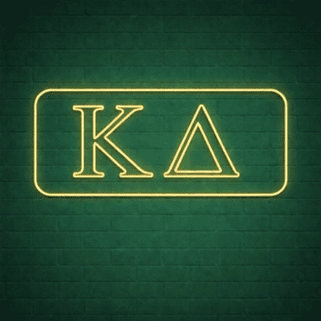 Kappa Delta ΚΔ LED Neon Sign Celebrating Sisterhood and Friendship