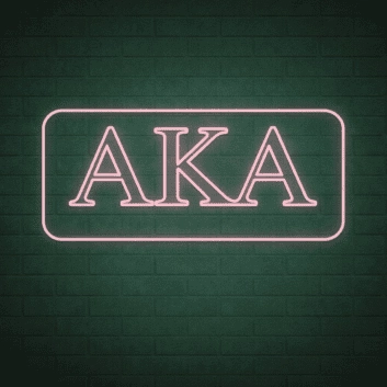 Alpha Kappa Alpha ΑΚΑ LED Neon Sign Celebrating Sisterhood and Leadership