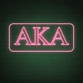 Alpha Kappa Alpha ΑΚΑ LED Neon Sign Celebrating Sisterhood and Leadership