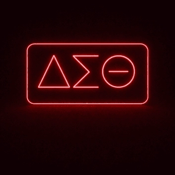 Delta Sigma Theta ΔΣΘ LED Neon Sign Celebrating Sisterhood and Service