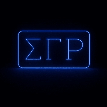 Sigma Gamma Rho ΣΓΡ LED Neon Sign Celebrating Sisterhood and Service