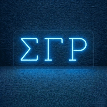 Sigma Gamma Rho ΣΓΡ LED Neon Sign Celebrating Sisterhood and Service
