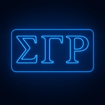 Sigma Gamma Rho ΣΓΡ LED Neon Sign Celebrating Sisterhood and Education