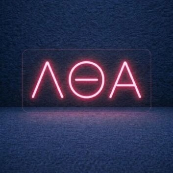 Lambda Theta Alpha ΛΘΑ LED Neon Sign Celebrating Sisterhood and Unity