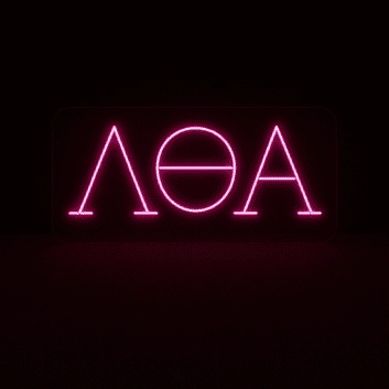 Lambda Theta Alpha ΛΘΑ LED Neon Sign Celebrating Sisterhood and Unity