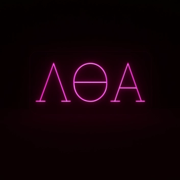 Lambda Theta Alpha ΛΘΑ LED Neon Sign Celebrating Sisterhood and Unity