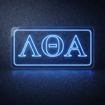 Lambda Theta Alpha ΛΘΑ LED Neon Sign Celebrating Sisterhood and Culture