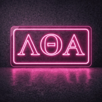 Lambda Theta Alpha ΛΘΑ LED Neon Sign Celebrating Sisterhood and Culture