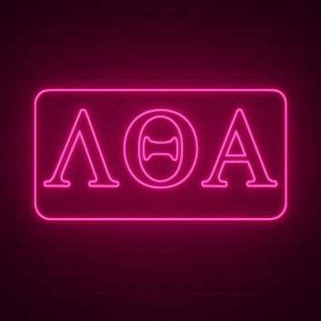 Lambda Theta Alpha ΛΘΑ LED Neon Sign Celebrating Sisterhood and Culture
