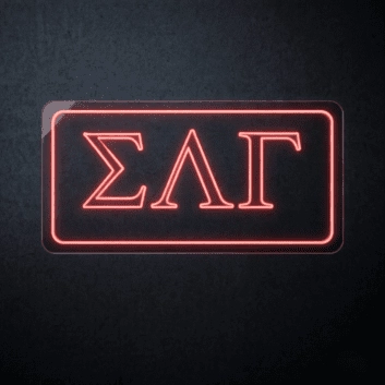 Sigma Lambda Gamma ΣΛΓ LED Neon Sign Celebrating Sisterhood and Empowerment