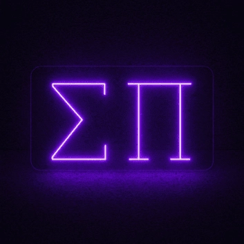 Sigma Nu ΣΝ LED Neon Sign Celebrating Brotherhood and Honor