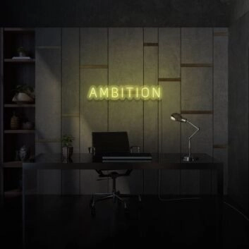 Ambition Neon Sign For Room