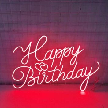 Happy Birthday Neon Sign