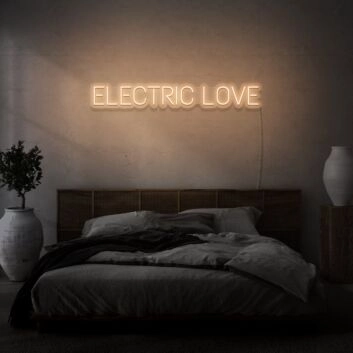 Electric Love Neon Lettering