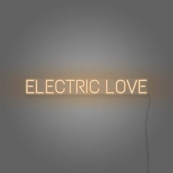 Electric Love Neon Lettering