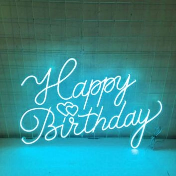 Happy Birthday Neon Sign