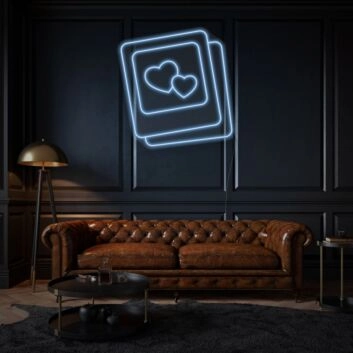 Loving Photo Card LED Neon Sign