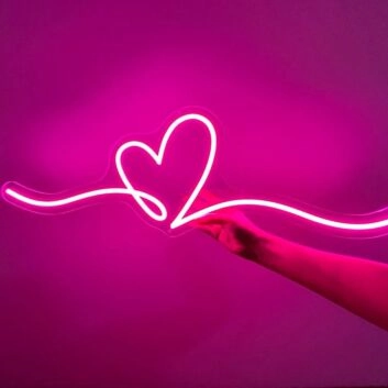 Heart Doodle Neon Sign