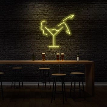 Martini Glass LED Neon Sign