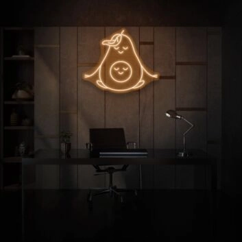Meditating Avocado LED Neon Sign