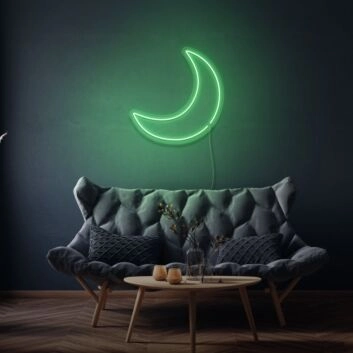 Crescent Moon LED Neon Sign